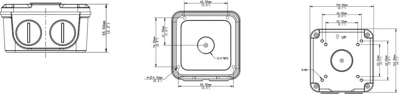 Junction-Box-per-Telecamere-UNV-e-UNIARCH-Serie-IPC23xx