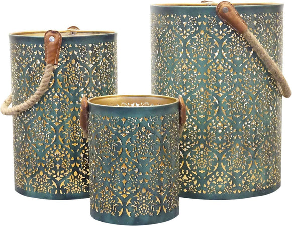 JUNKO---set-di-3-lanterne-in-metallo-Verde-Milani-Home