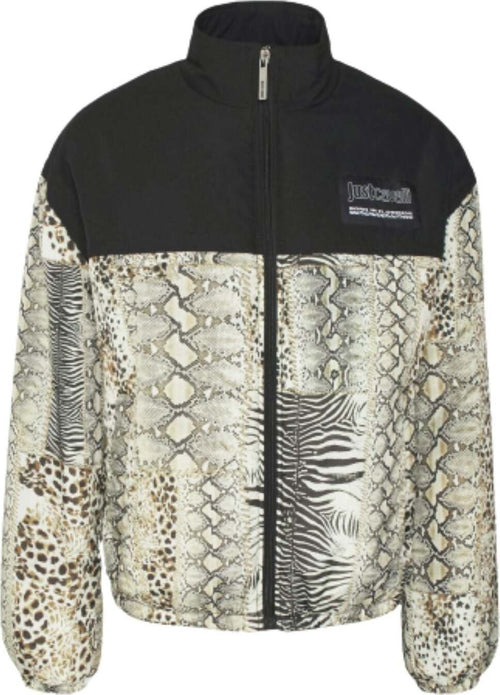 JUST-CAVALLI-Giubbotto-ANIMAL-PATCHWORK-da-uomo