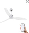 JUST FAN M Ventilatore da soffitto cromo con motore DC SMART Fai da te/Prodotti per la costruzione/Riscaldamento e raffreddamento/Sistemi mobili di climatizzazione/Ventilatori/Ventilatori da soffitto Led Mall Home - Napoli, Commerciovirtuoso.it