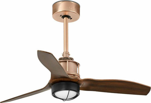 JUST FAN XS LED Ventilatore da soffito rame/legno 81cm SMART Fai da te/Prodotti per la costruzione/Riscaldamento e raffreddamento/Sistemi mobili di climatizzazione/Ventilatori/Ventilatori da soffitto Led Mall Home - Napoli, Commerciovirtuoso.it