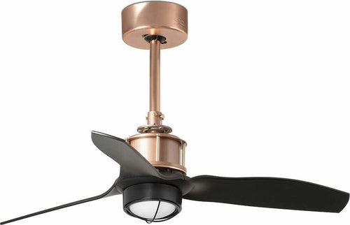 JUST FAN XS LED Ventilatore da soffito rame/nero 81cm Fai da te/Prodotti per la costruzione/Riscaldamento e raffreddamento/Sistemi mobili di climatizzazione/Ventilatori/Ventilatori da soffitto Led Mall Home - Napoli, Commerciovirtuoso.it