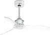 JUST FAN XS Ventilatore da soffito cromo/trasparente 81cm SMART Fai da te/Prodotti per la costruzione/Riscaldamento e raffreddamento/Sistemi mobili di climatizzazione/Ventilatori/Ventilatori da soffitto Led Mall Home - Napoli, Commerciovirtuoso.it