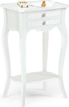 JUSTIN---mobile-portatelefono-in-legno-massello-44x32x71-Bianco-Milani-Home
