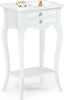 JUSTIN---mobile-portatelefono-in-legno-massello-44x32x71-Bianco-Milani-Home