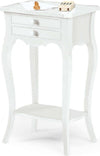 JUSTIN---mobile-portatelefono-in-legno-massello-44x32x71-Bianco-Milani-Home