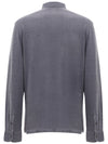 Corneliani Polo Blu a maniche lunghe da uomo