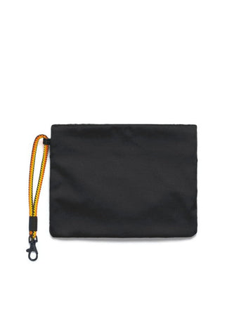 K-Way Beauty Case unisex Nimes impermeabile in nylon nero con zip multicolor
