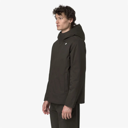 K-Way giacca uomo Jacko Twill Marmotta impermeabile con PrimaLoft