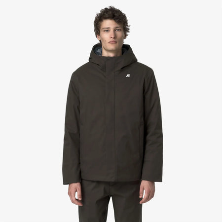 K-Way giacca uomo Jacko Twill Marmotta impermeabile con PrimaLoft