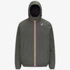 K-WAY Giubbino Uomo Intermedia Calda Unisex Verde Scuro con Materiali Riciclati K61273W