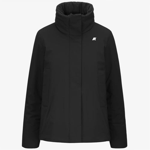K-Way Giacca donna Marletta St Warm corta impermeabile nera e grigia