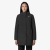 K-Way Sophie Soft Touch Marmotta giacca donna media lunghezza black blue
