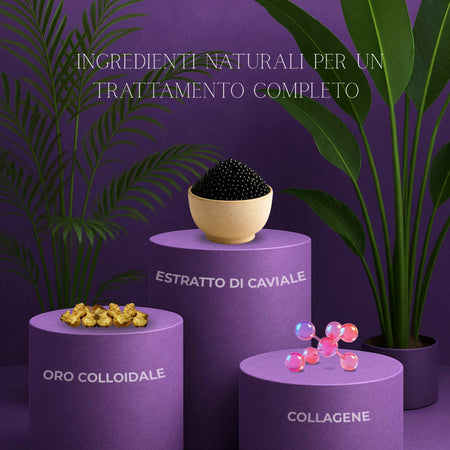 Crema Viso Oro 24K Sublime con Acido Ialuronico e Collagene – Effetto Lifting, Idratazione Profonda e Pelle Rimpolpata | AlohaLabs 75ml