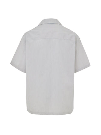 JIL SANDER Camicia Maniche Corte a Righe Boxy Fit Jil Sander da uomo