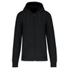Felpa Kariban Bio Black Zip/Cappuccio Uomo 280 grammi