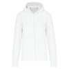 Felpa Kariban Bio White Zip/Cappuccio Uomo 280 grammi