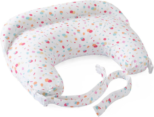 CHICCO Boppy - Cuscino Allattamento Deluxe, Supporto per Allattamento al Seno e con Biberon, Forma Ergonomica con Supporto per Mamma e Bambino, Imbottitura Piena, Sfoderabile e Lavabile in Lavatrice, 0M+; colore CONFETTI