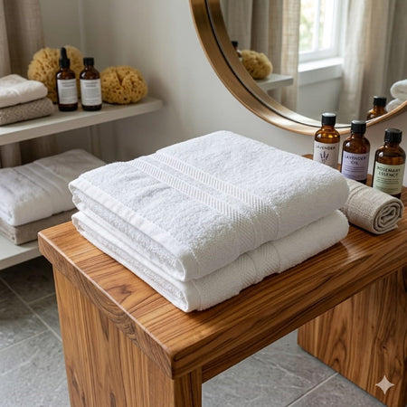 Set 6 Pezzi Asciugamani Viso Maè Via Roma 60 Hotelleria SS04050101 – Spugna di Cotone