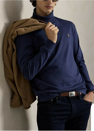 Polo Ralph Lauren Dolcevita Uomo in cotone SOFT COTTON ROLL NECK - Maglietta a manica lunga