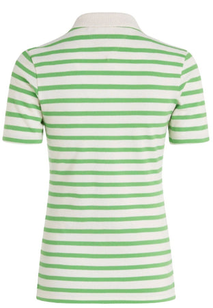 Tommy Hilfiger POLO 1985 SLIM PIQUE STRIPE POLO SS da donna