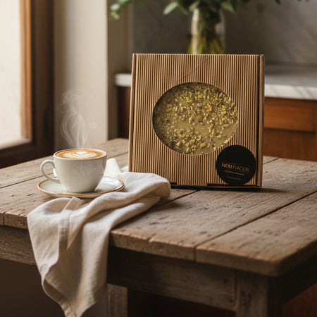 Disco Cioccolato al Pistacchio con granella di Pistacchio gr. 140 circa