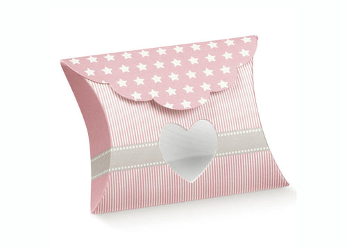 Scatolina Nascita Bimba Busta Florentina Star Rosa