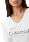 GUESS MAGLIONE LOGO FRONTALE da donna