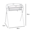 JANE' Stand Supporto con Vaschetta da Bagno Pieghevole Oasis - colore WHITE