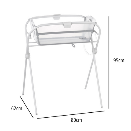 JANE' Stand Supporto con Vaschetta da Bagno Pieghevole Oasis - colore WHITE