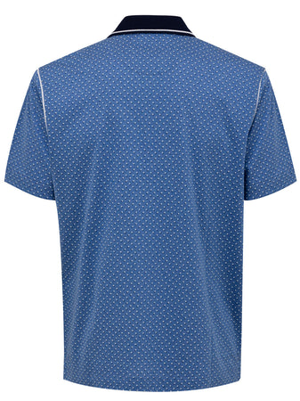 CANALI Polo Canali manica corta fantasia da uomo