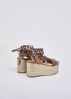Liujo Donna Sandali zeppa con foulard