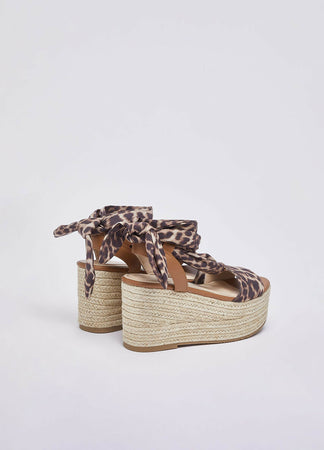 Liujo Donna Sandali zeppa con foulard