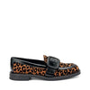 Frau Donna Mocassini in tessuto leo print