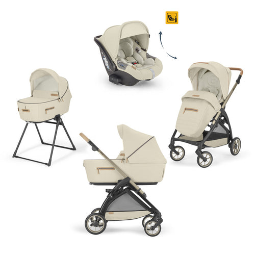 Kit System Quattro Inglesina Element Darwin Infant Recline Pure Ecru