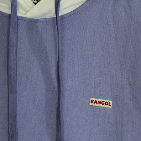 KANGOL-Felpa-Leggera-Cappuccio-Uomo-Heritage-Taped-Hoodie-Iced-Lilac-da-uomo
