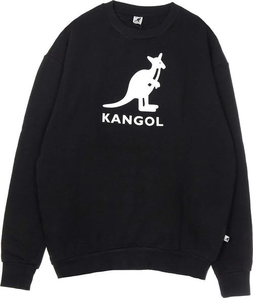 KANGOL-Felpa-Leggera-Girocollo-Uomo-Conrad-Black/off-White-da-uomo