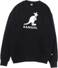 KANGOL-Felpa-Leggera-Girocollo-Uomo-Conrad-Black/off-White-da-uomo