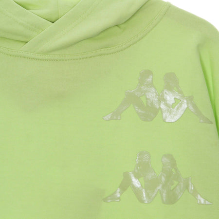 KAPPA-Felpa-Cappuccio-Uomo-Authentic-Floris-Green-Lime-da-uomo