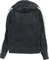 KAPPA-Felpa-Cappuccio-Zip-Uomo-Banda-Bredei-Black/beige-Lt-Sand-da-uomo