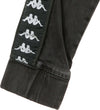 KAPPA-Felpa-Cappuccio-Zip-Uomo-Banda-Bredei-Dark-Grey/black-da-uomo