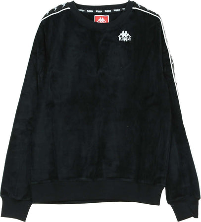 KAPPA-Felpa-Girocollo-Uomo-Authentic-Aynset-Black/white-da-uomo