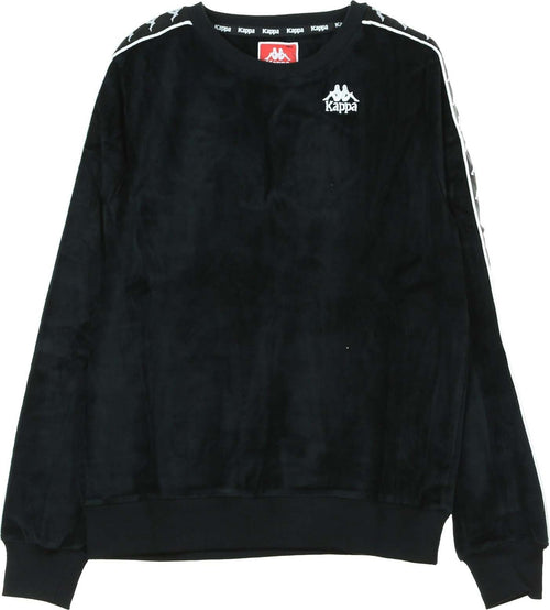 KAPPA-Felpa-Girocollo-Uomo-Authentic-Aynset-Black/white-da-uomo