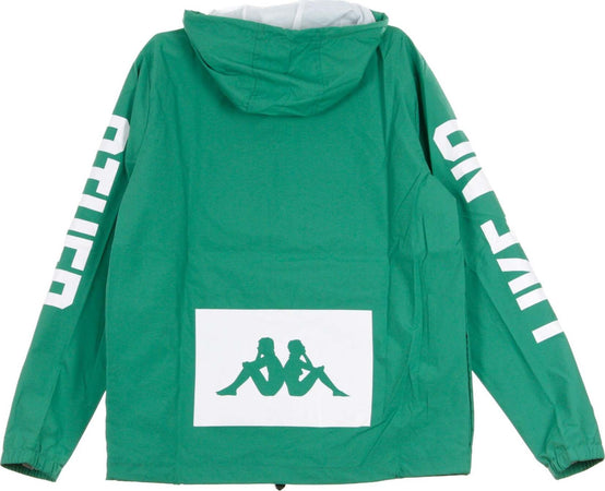KAPPA-Giacca-a-Vento-Infilabile-Uomo-Authentic-Baspar-Green/white-da-uomo