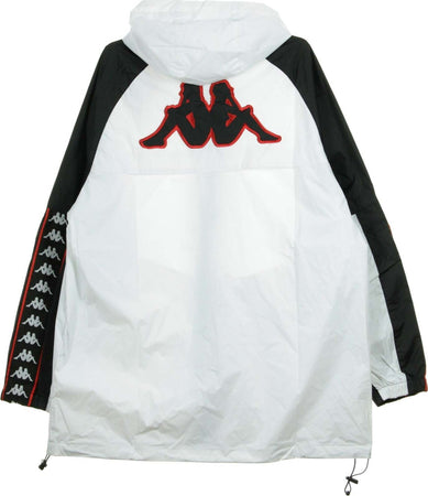 KAPPA-Giacca-a-Vento-Uomo-Banda-Clack-White/black/red-da-uomo