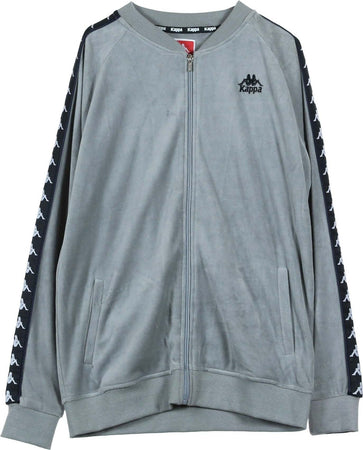 KAPPA-Giacca-Tuta-Uomo-Authentic-Benetti-Grey-Mist/black/white-da-uomo