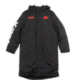 KAPPA-Giaccone-Lungo-Uomo-Authentic-La-Brely-Black/white/red-da-uomo