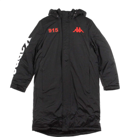 KAPPA-Giaccone-Lungo-Uomo-Authentic-La-Brely-Black/white/red-da-uomo