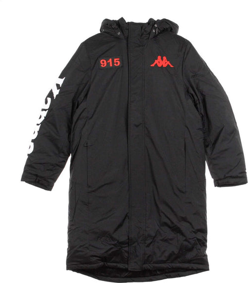 KAPPA-Giaccone-Lungo-Uomo-Authentic-La-Brely-Black/white/red-da-uomo