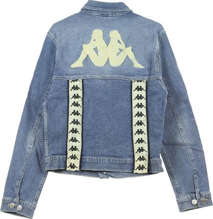 KAPPA-Giubbotto-Jeans-Uomo-Banda-Boetino-Blue-Lt-Cobalt/beige-Lt-da-uomo